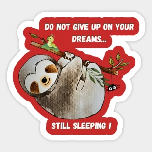 sleepy bear Sticker